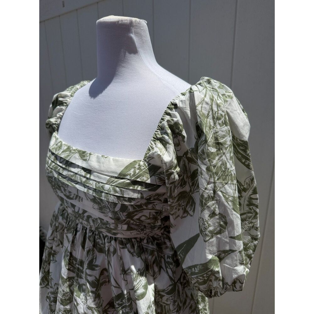Abercrombie & Fitch Emerson Poplin Puff Sleeve Mini Dress - Picture 4 of 8